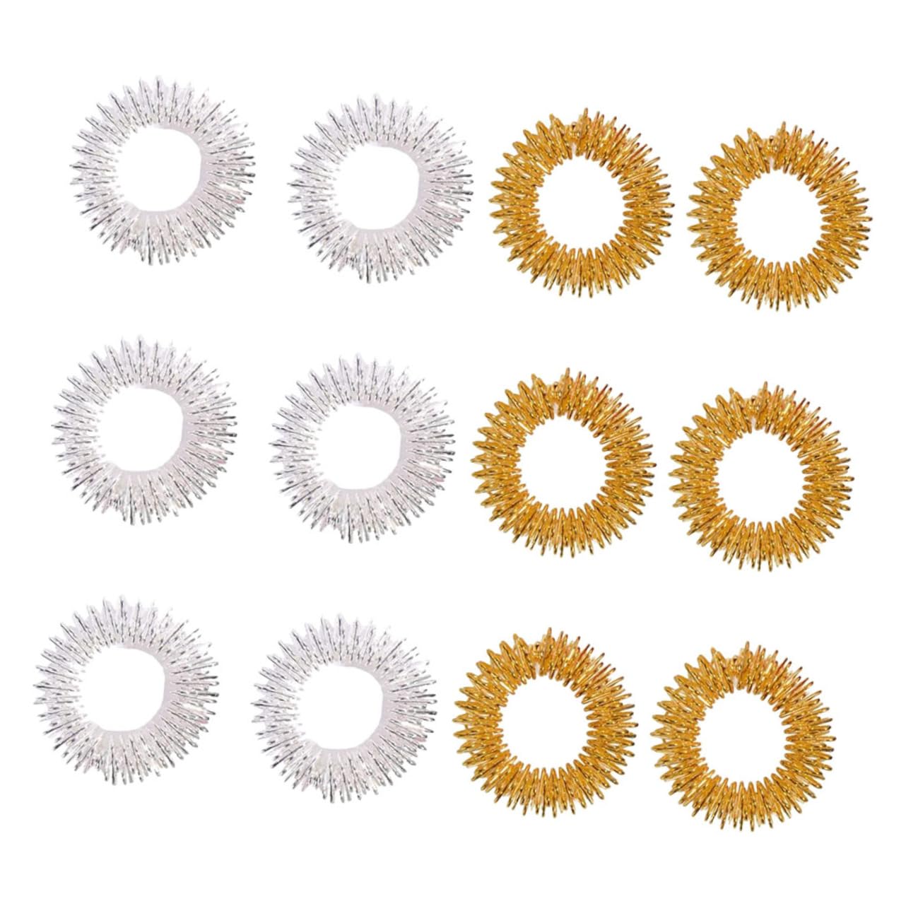 BCOATH 2sets Hand Massage Ring Acupressure Finger Rings for Concentration Sensory Toys for Teens 20pcs*2