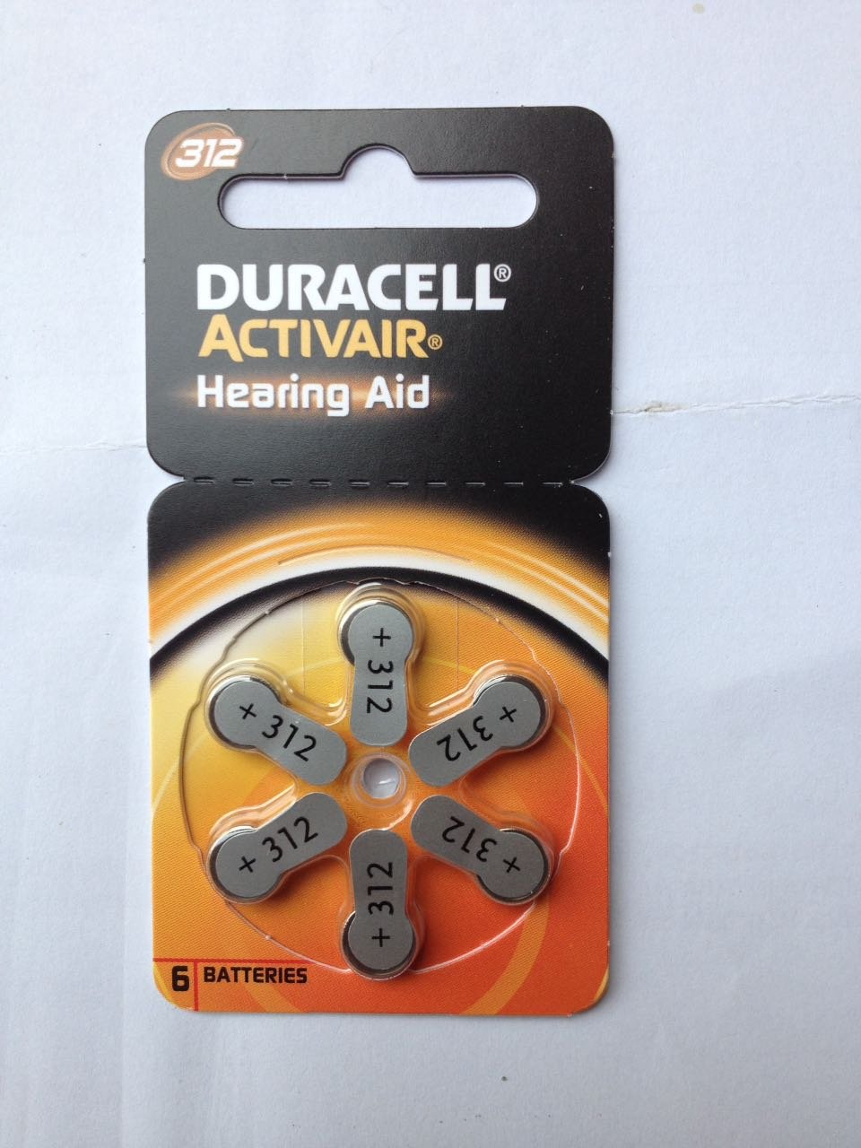 Duracell Activair Easytab Hearing Aid Batteries Size 312 (60pcs
