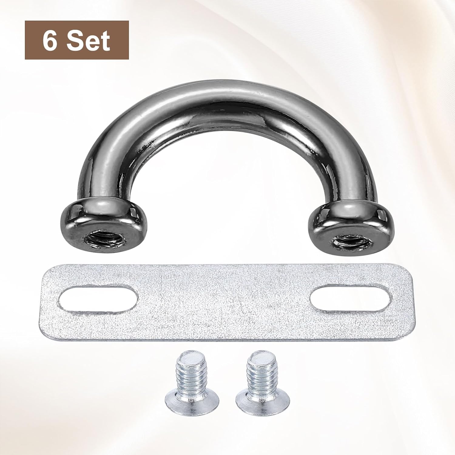 uxcell Arch Bridge Buckle, Metal D-Ring Connector Buckle Shackle for Bag Hanger Purse Strap DIY Craft image 3