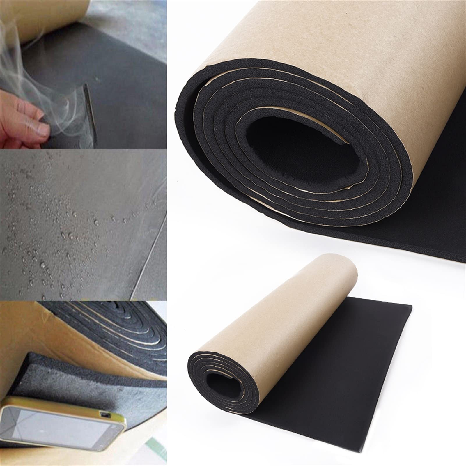 Car Sound Deadening Mat Car Sound Deadener Noise Insulation Acoustic Dampening Foam Subwoofer Mat Sound Thermal Proofing Pad 50*100cm
