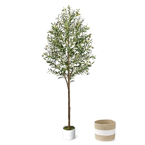 6FT Artificial Olive Tree - Indoor Tall Faux Olive Trees