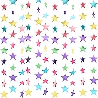 Vista 20 de Guirnalda de estrellas de papel con purpurina, 130 pies de largo, decoración colgante para graduación de clase de 2022, felicitaciones, graduación