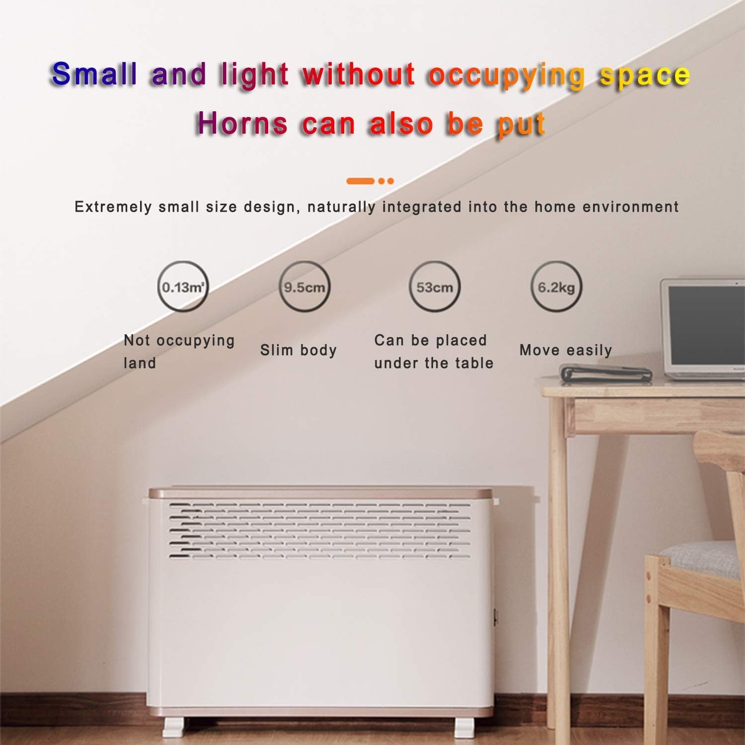 Convection Panel Heater Full Room Quiet 2000W Freestanding/Easy Install Wall Mount Led Digital Display Adjustable tat Timer Energy Saving Slim Style Heating Supplies