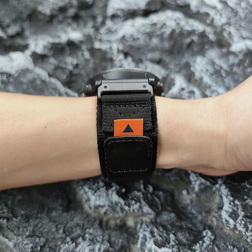 Miniatura 7 de Abanen Correas de reloj de nailon resistentes de 0.866 in para Garmin Fenix 7  Fenix 6  Fenix 5  EPIX Pro 1.850 in, correa de nailon balístico de