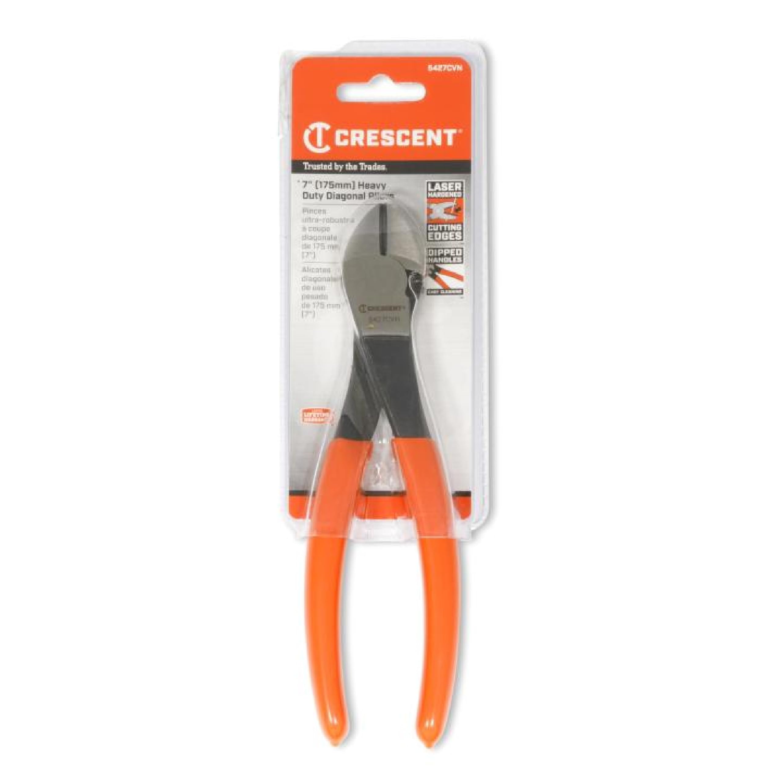 Crescent 5427CVN 7-Inch Heavy-Duty Diagonal Cutting Solid Joint
