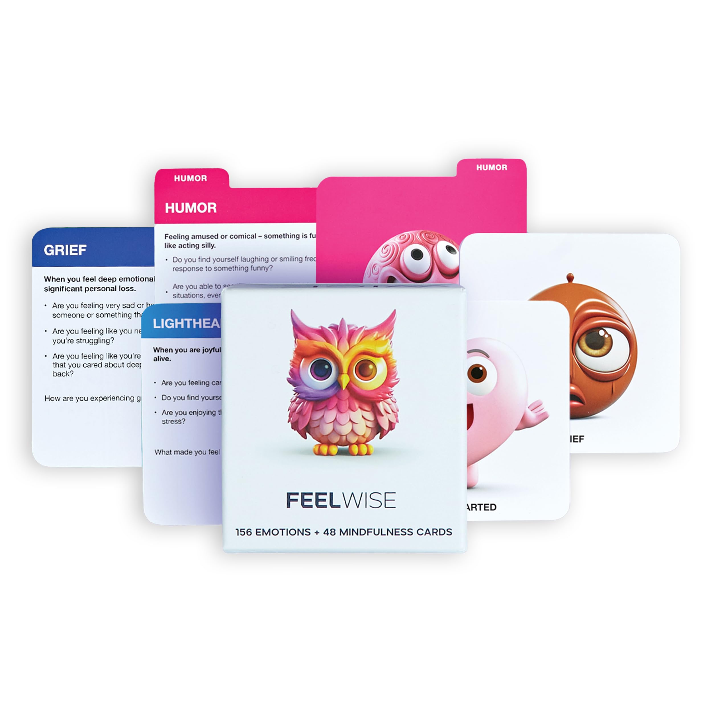 Emotional Intelligence Card Deck – Master Your Emotions with 156 Emotion Cards and 37 Micro-Mindfulness Technique Cards to Enhance Resilience and Thrive