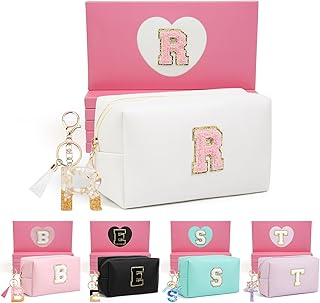 2 piezas de bolsas de maquillaje iniciales pa...