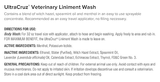 UltraCruz Linimento Veterinario para Caballos 32 oz miniatura 2