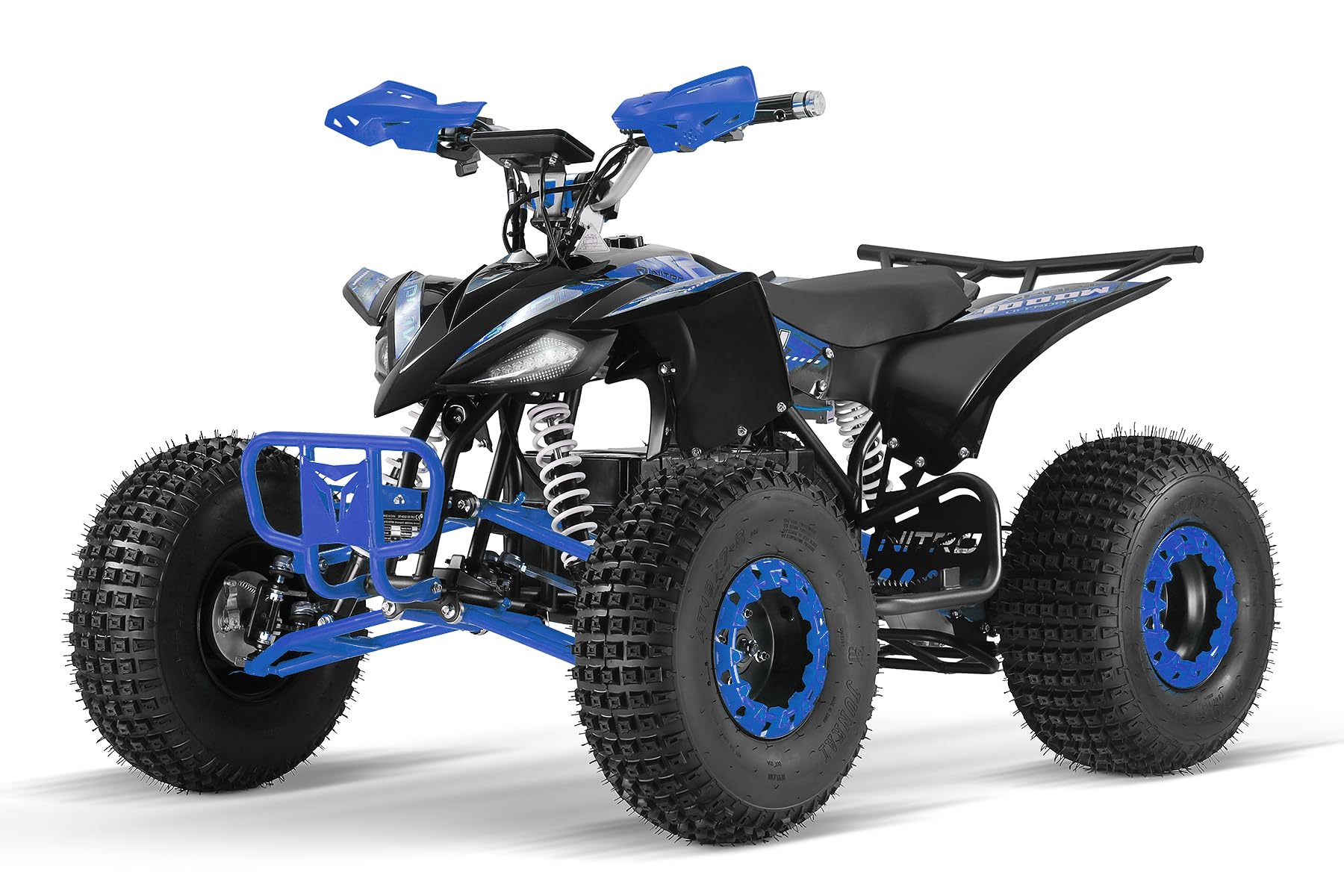 1000W 48V Eco midi Kinder Quad Replay Sport 8', Farbe:Blau