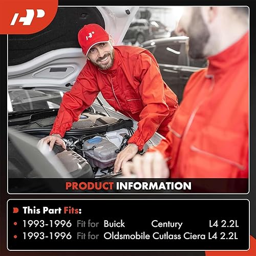 Miniatura 2 de A-Premium Compresor de aire acondicionado con embrague compatible con Buick Century 2.2L 1993-1996, Oldsmobile Cutlass Ciera 2.2L 1993-1996, estilo