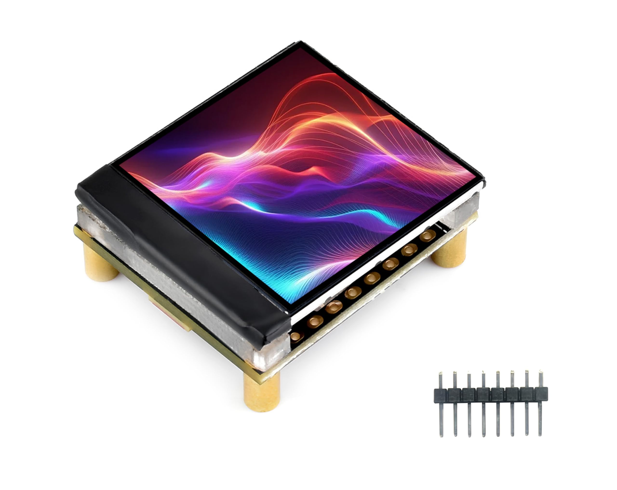 ESP32-S3 1.3inch Display Development Board, ESP32 with Display 240x240 Pixels, Built-in ST7789V2 Chip and 6-Axis IMU, 262K Color, SPI Communication,