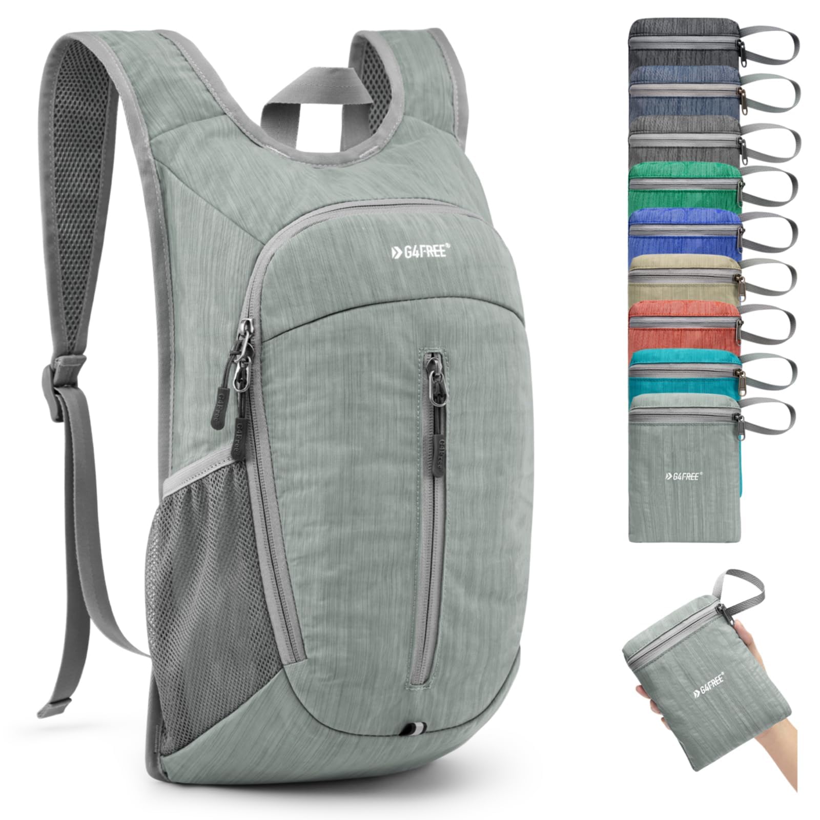 G4Free 10L Small Hiking Daypack Shoulder Backpack Bag Travel Lightweight Packable Casual Foldable Water Resistant Unisex