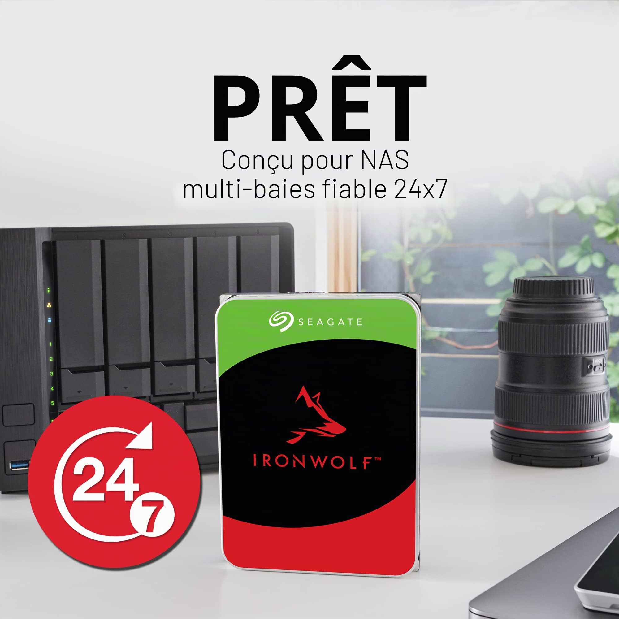 Seagate NAS HDD 6To IronWolf Disque dur mécanique