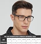 3 Pack Reading Glasses for Men Blue Light Blocking Spring Hinge Readers for Men