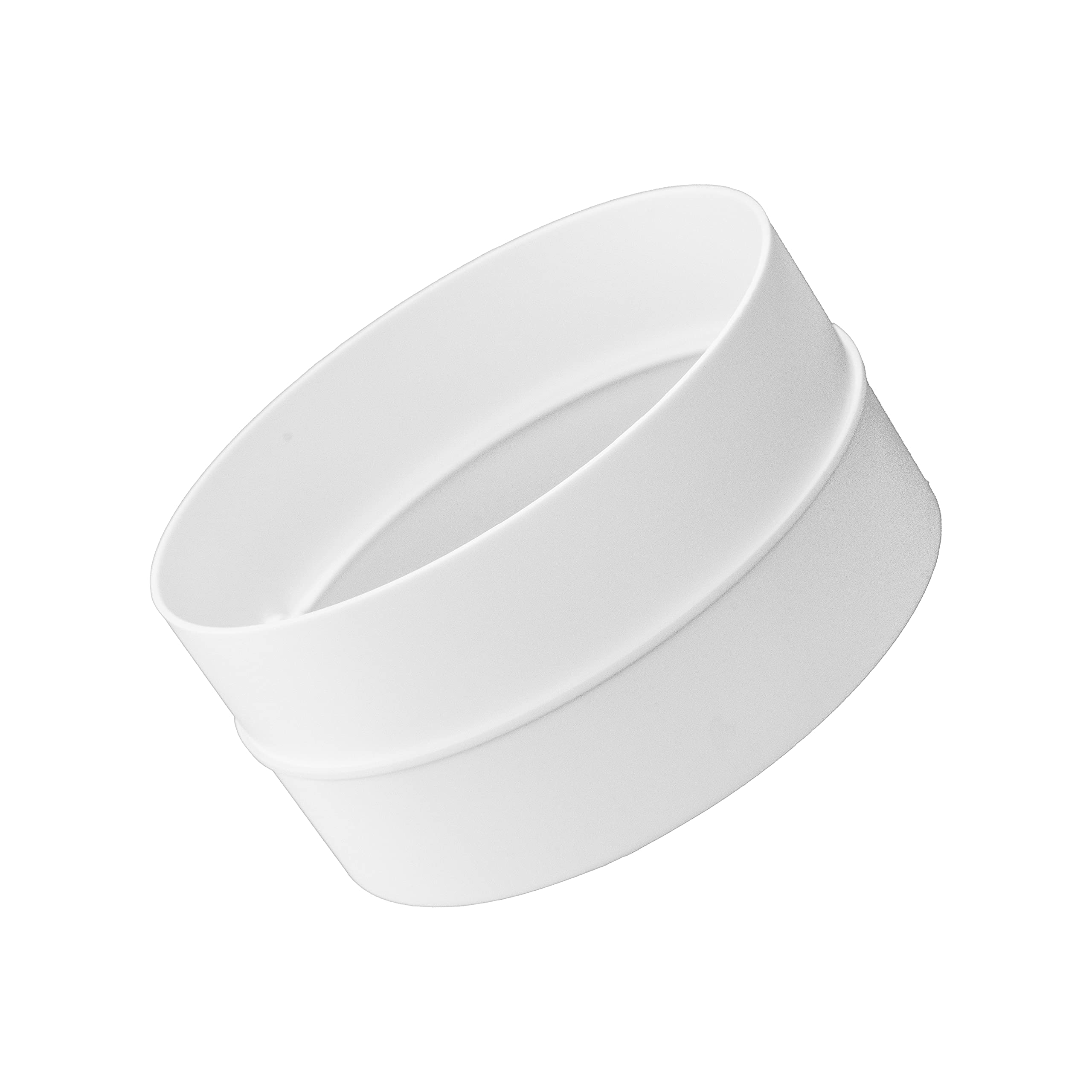 Vent Systems 4" Inch - in-line Air Vent Duct Coupler for 4 inch Pipe. Straight Inline Ventilation Pipe Plastic Ducting Connector for Cooling Heating Ventilation System HVAC 100 mm