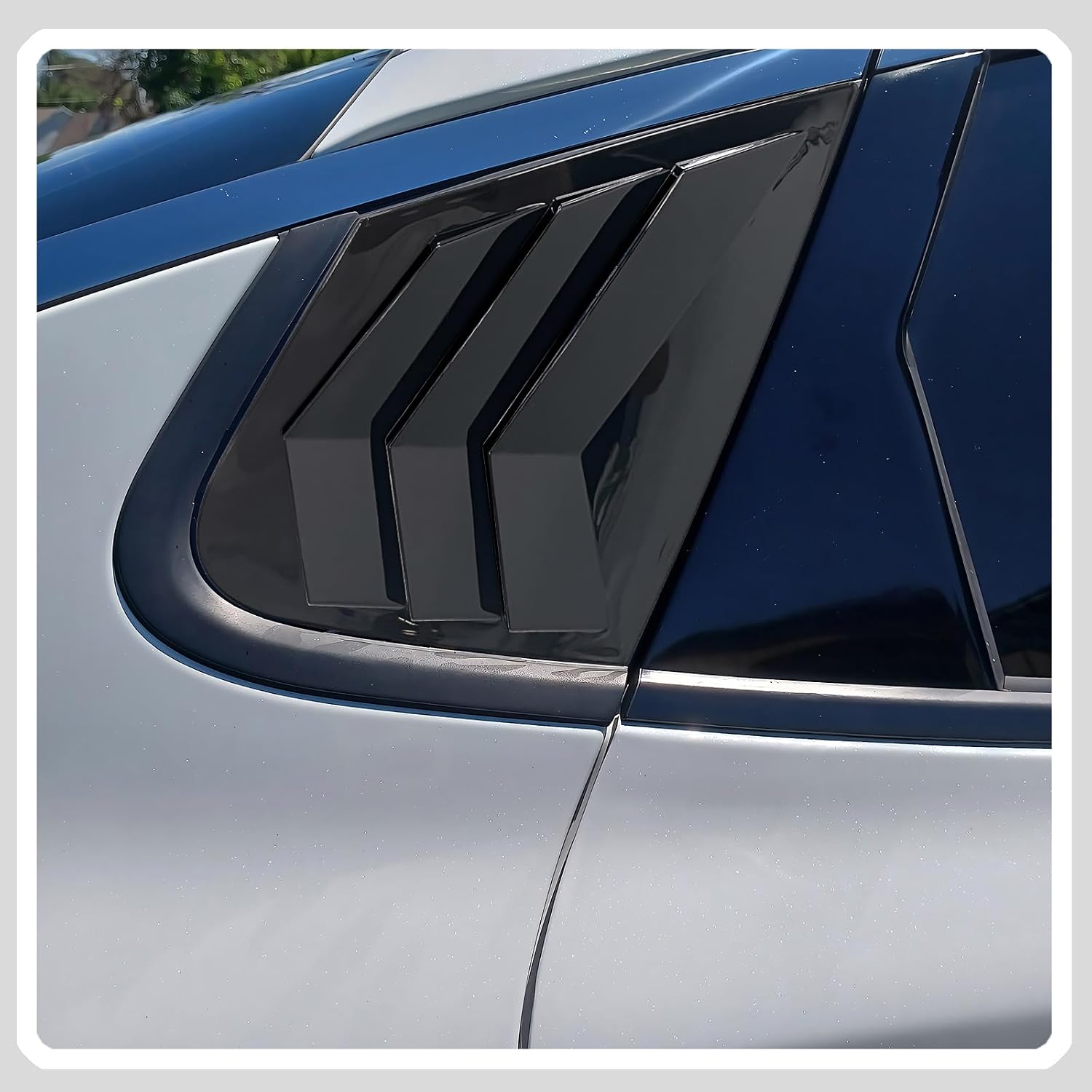 Window Louvers, for Kia Optima/K5 2016 2017 2018 2019 2020, Bright Black Side Rear Window Louvers Body Kit Accessories for Cars