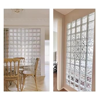 Clear Glass Brick High Transparency Glasses Block for Hotels Shopping Center Clothing Stores