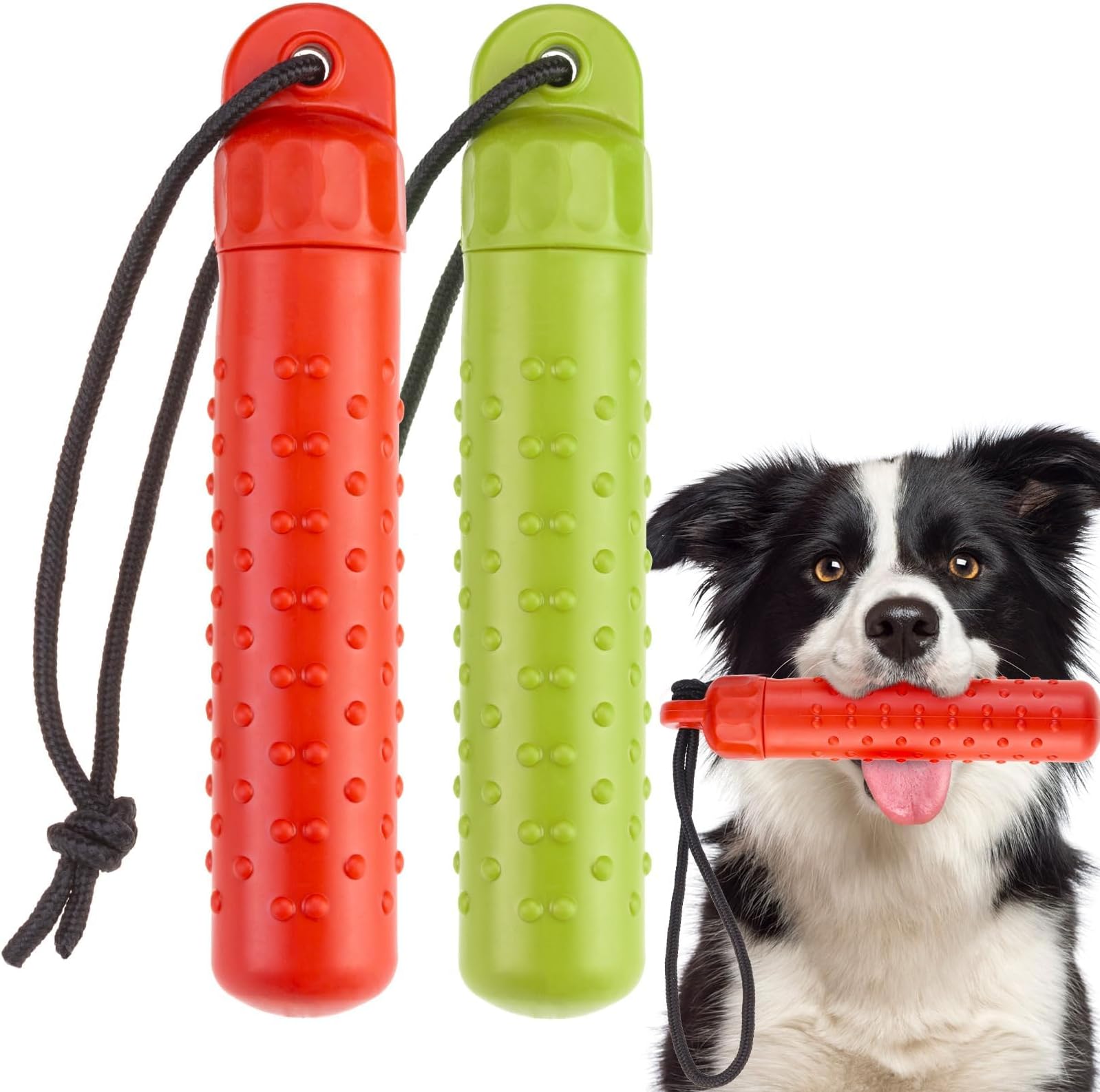 BINGPET Dog Float Bumper Toy 9.3 Inch, Treat Dispensing