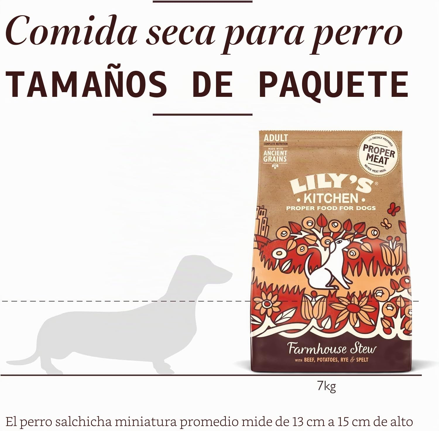 Lily's Kitchen Pienso Seco para Perros Ancient Grains Vacuno con Patatas 7kg