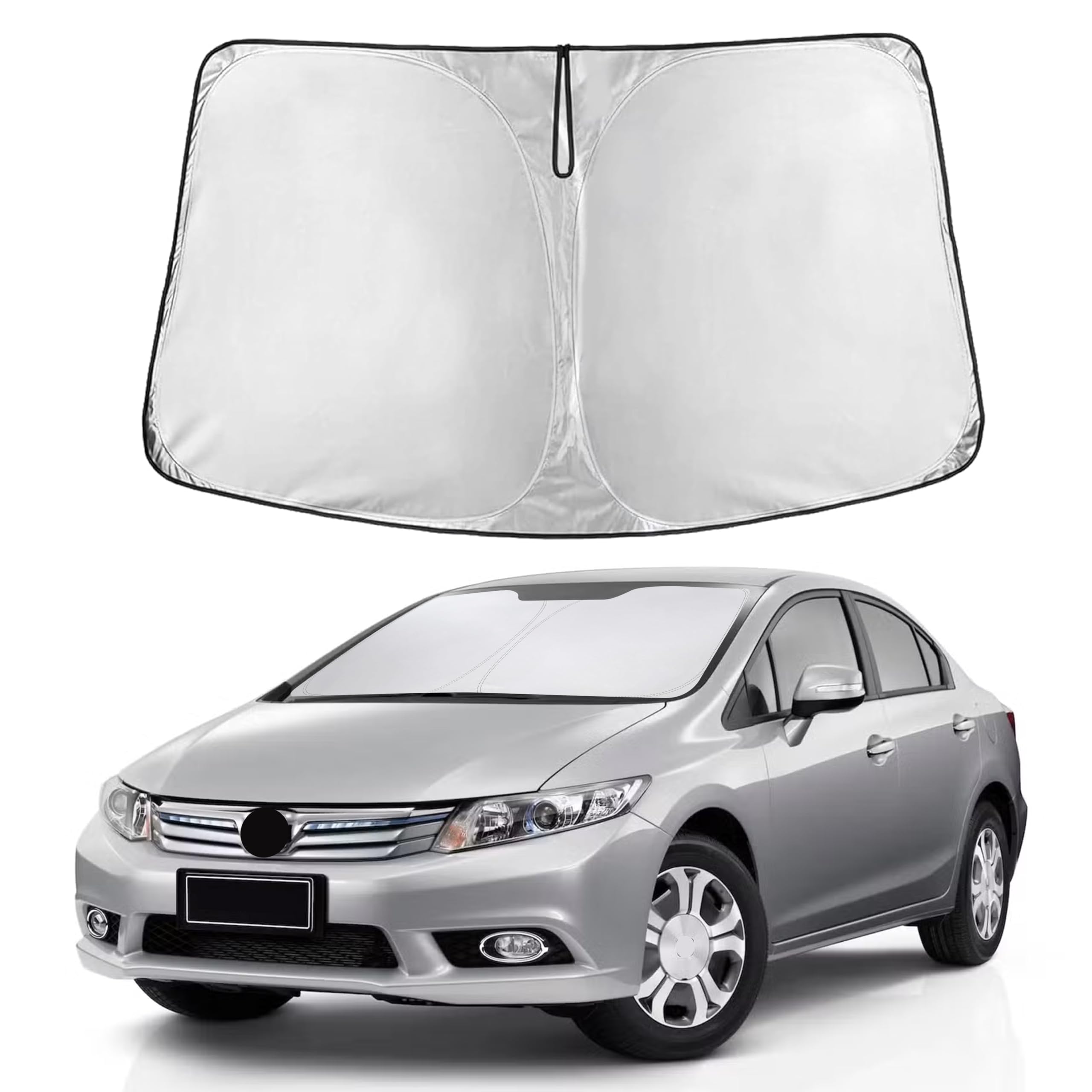 EcoNour Windshield Sunshade Compatible for Honda Civic 2006-2009 2010 2011