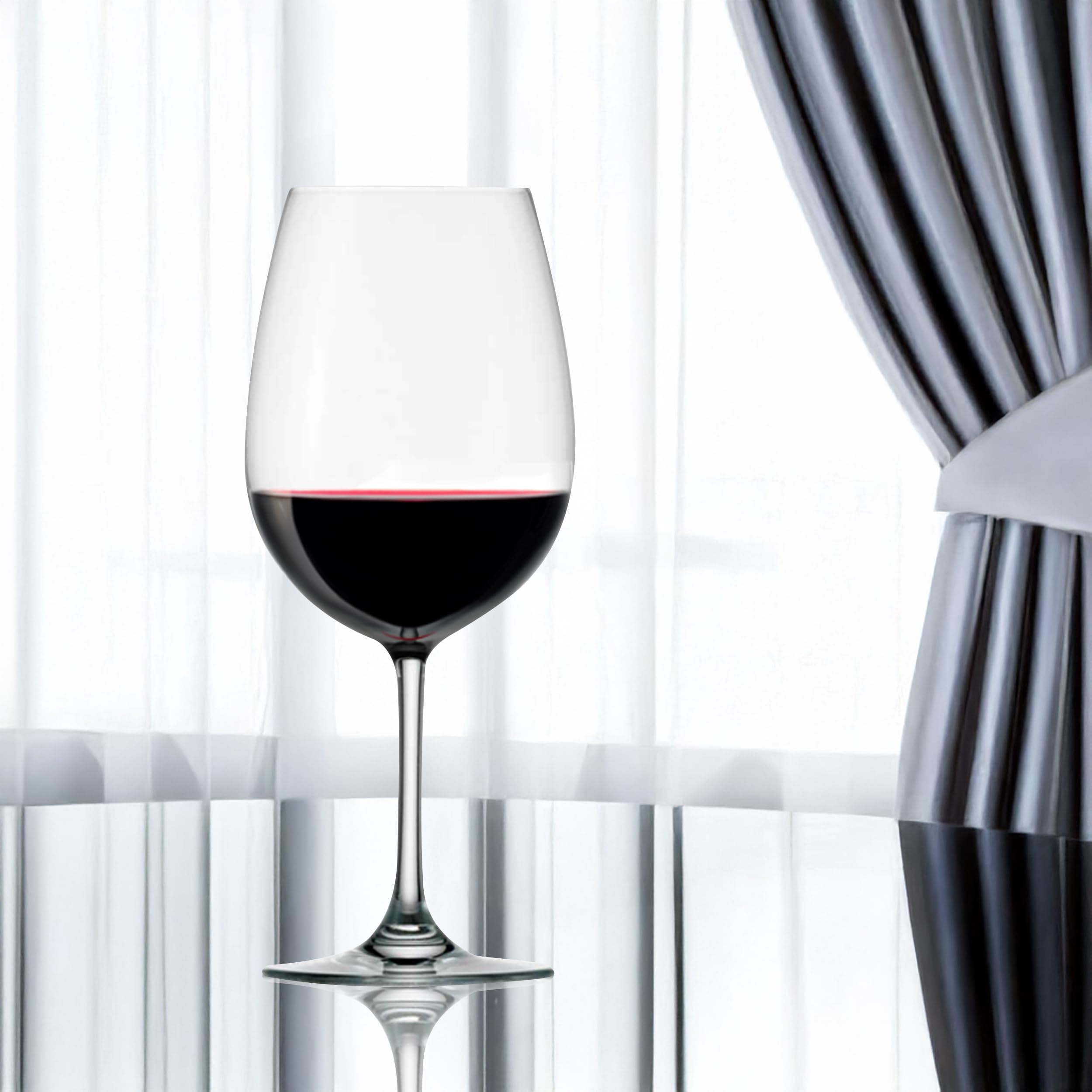 Stölzle Lausitz Copas de Vino Bordeaux Weinland Set de 6, 540ml – Elegantes Copas de Cristal para Vino Tinto – Ideales para Vinos Potentes, Aptas para Lavavajillas, Fabricadas en Alemania