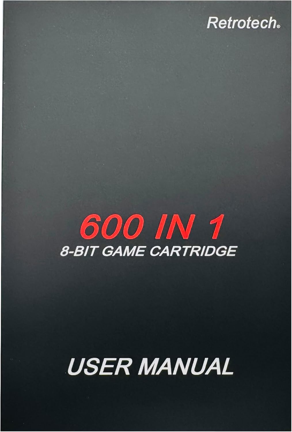 Retrotech 600 in 1 Game Cartridge for Sega Master System Game Console - Red, Includes Retrotech Printed Instructions