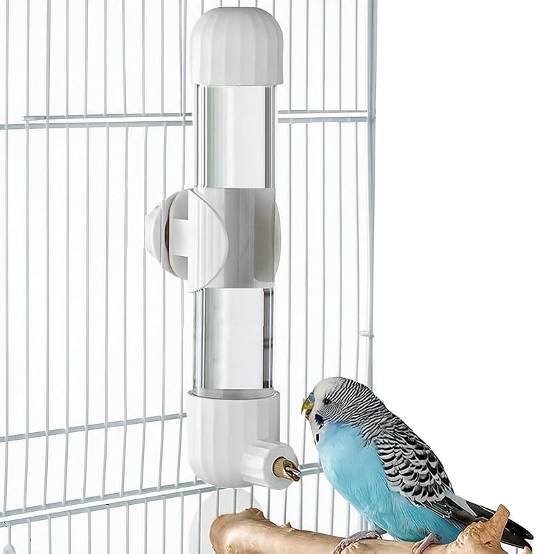 Bebedouro automático para aves com válvula de mola AOTU Branco 280 mL
