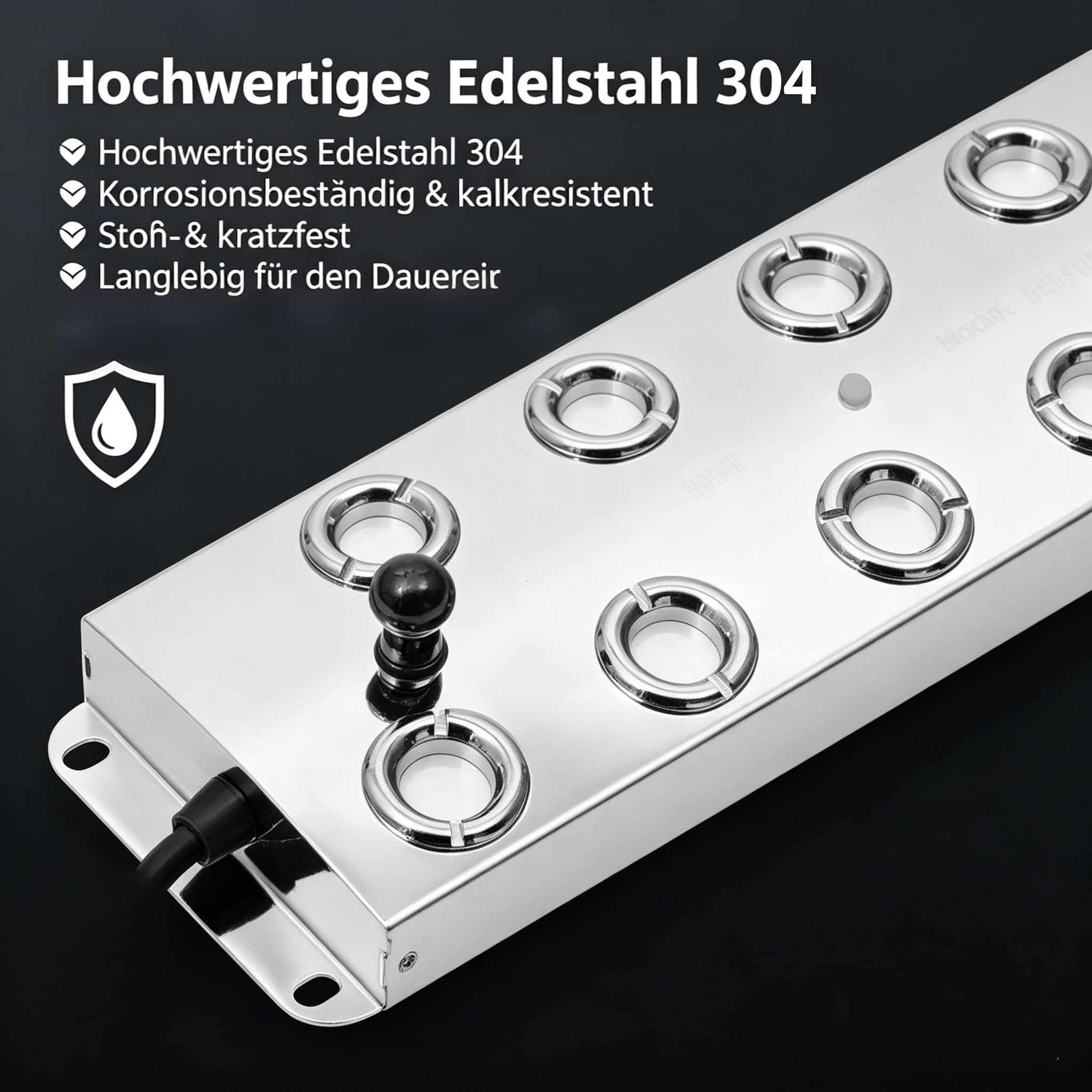 Profi 10-Kopf Ultraschall Nebelgerät 350W Industrietauglicher Nebelgenerator mit Wasserschutz, 7L/h Nebelvolumen für Gärten/Teiche/Events, Hotels und Gewächshäuser (Stil 1)
