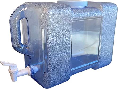 AquaNation Botella de agua reutilizable de plástico Tritan a prueba de fugas de grado alimenticio, contenedor de jarra de galón con asa, fabricado