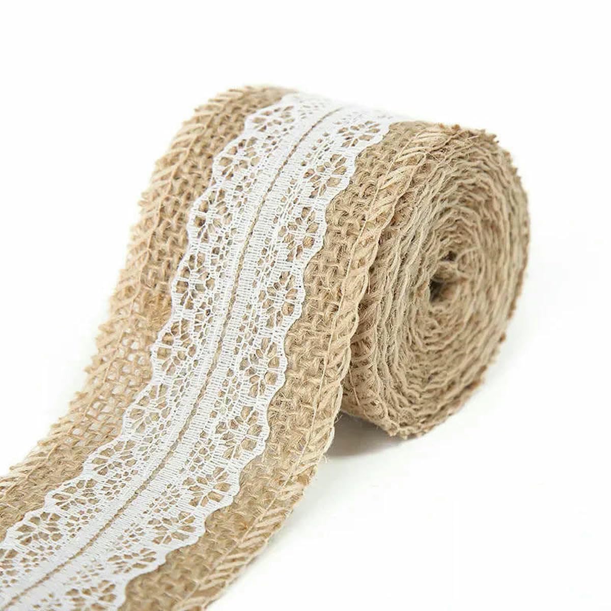 Jute Burlap Ribbon, Jute Burlap Ribbons Multicolor 5cm x 1 meter