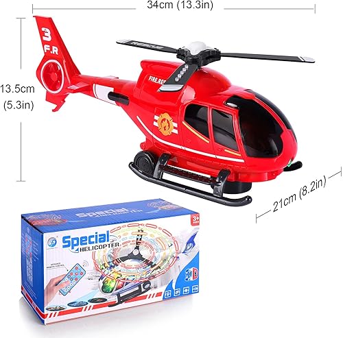 Miniatura 21 de ele ELEOPTION Avión de transporte de juguete con control remoto infrarrojo con luces y música para niños de 3, 4, 5, 6, 7, 8 años, verde militar.