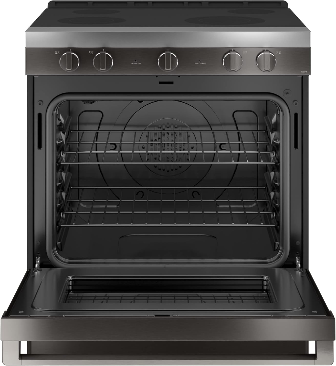 Haier QSS740RNSS 30" Smart Freestanding Electric Range with 4 Radiant Elements 5.7 cu. ft. Capacity WiFi Connection and Hidden Bake Element in Stainless Steel