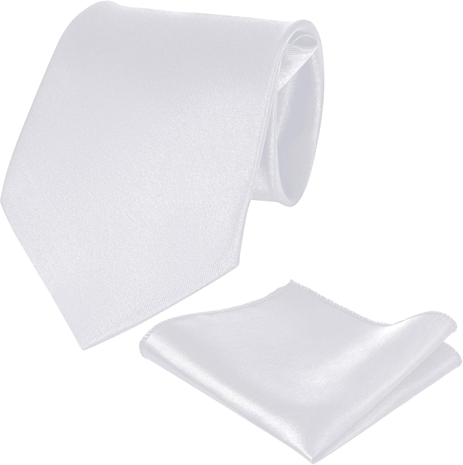 Pistha Boys Pre-Tied Tie & Pocket Square Set - Elastic Adjustable Kids Necktie for Ages 4-8, Wedding, School, Graduation, Halloween Costumes