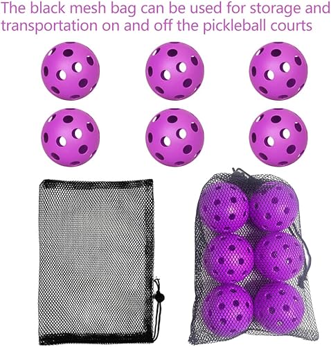 Miniatura 7 de Paquete de 6 bolas de pickleball deportivas al aire libre, 40 pelotas de pickleball - aprobadas por Estados Unidos (USAPA) - Pelota oficial del US