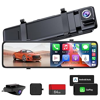 Amazon | Changer ドライブレコーダー ミラー型 carplay/Android