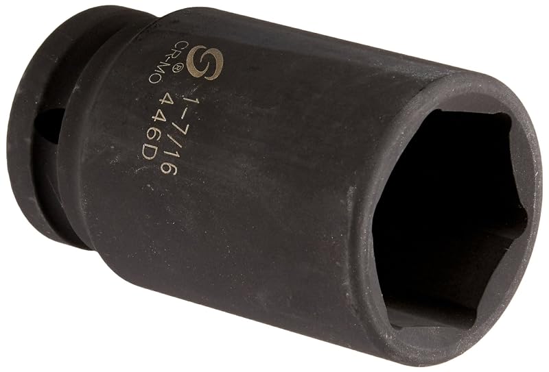 Soquete de Impacto Profundo 6 Pontos Sunex Tools 36,5 mm com Encaixe de 19,05 mm SUN446D