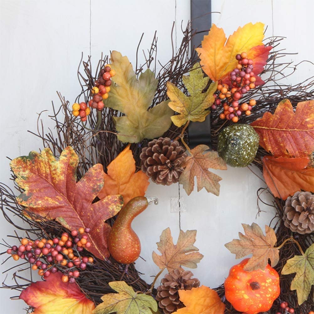 Couronne de Bienvenue Fête de la moisson à la Main américaine blé Oreilles Garland Pendentifs Accueil Thanksgiving Décorations Mise en Page Couronne d'eucalyptus Artificielle