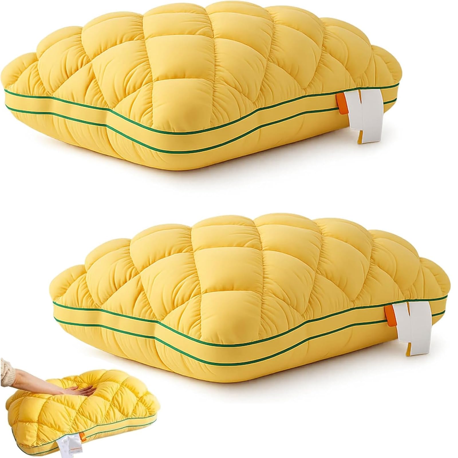 Oreiller alternatif en duvet Oreiller Nuage d'ananas ferme 2 pièces