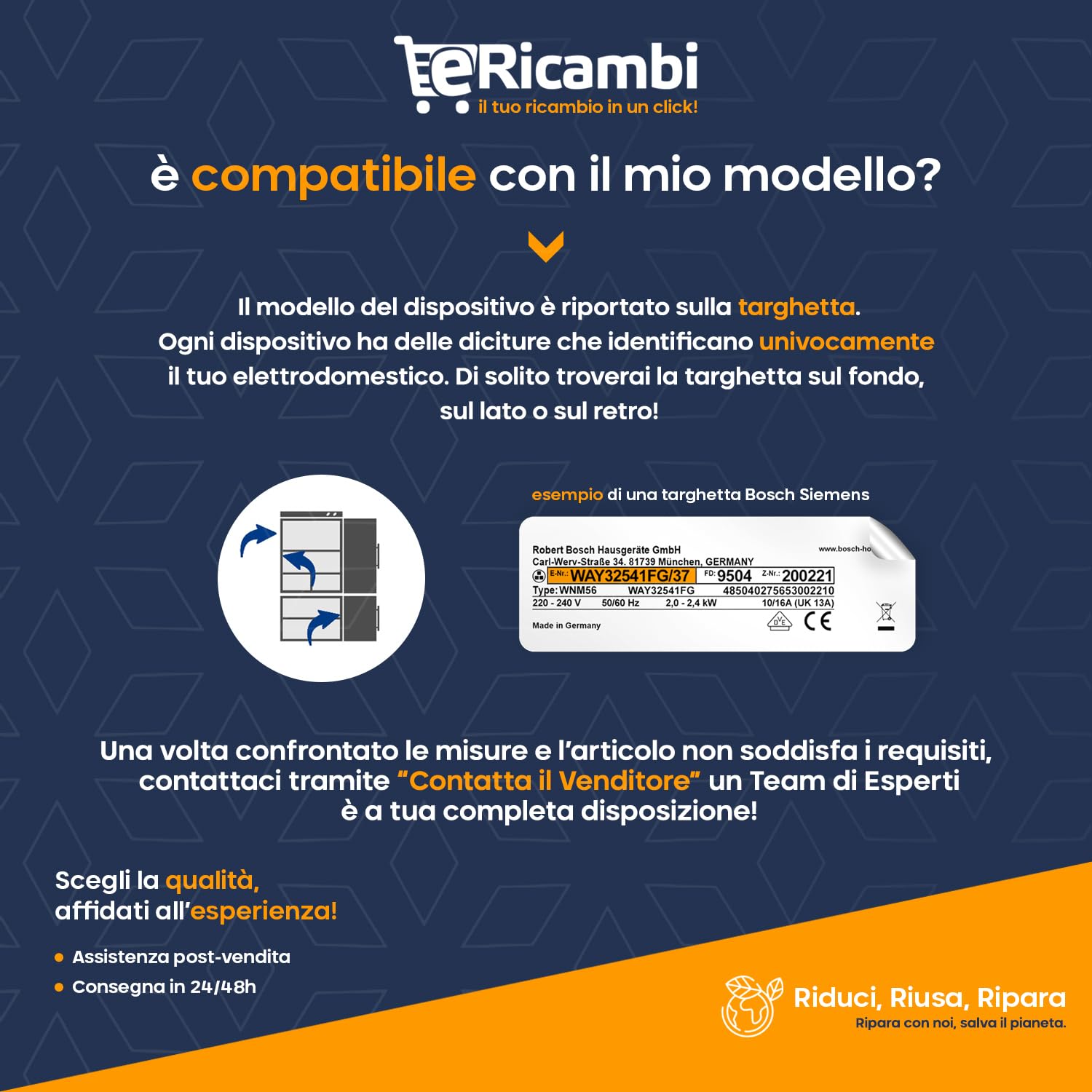eRicambi® Griglia in Ghisa 1 Fuoco Medio Semirapido compatibile con Ariston Hotpoint - Dimensioni: 227x227x50 (mm) - Modelli G740X PO740ES(IX) e altri...