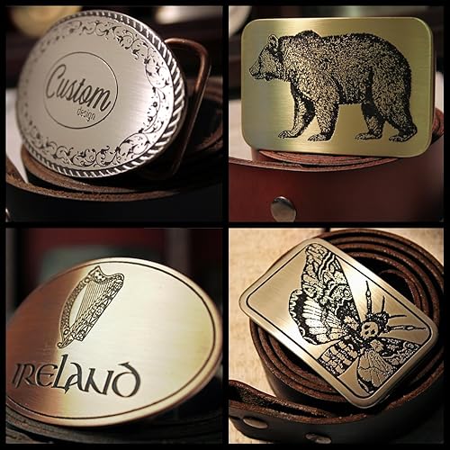 Miniatura 4 de Star of David JEWISH Belt Buckle Etched Metal