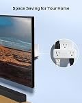 TROND 360° Rotating Plug Surge Protector Outlet Extender, 6 Multi Flat Charging Plug Splitters with 2 PD 20W USB C Ports, 3 Side Electrical Wall Adapter for Home Office Dorm Bathroom Travel Essentials