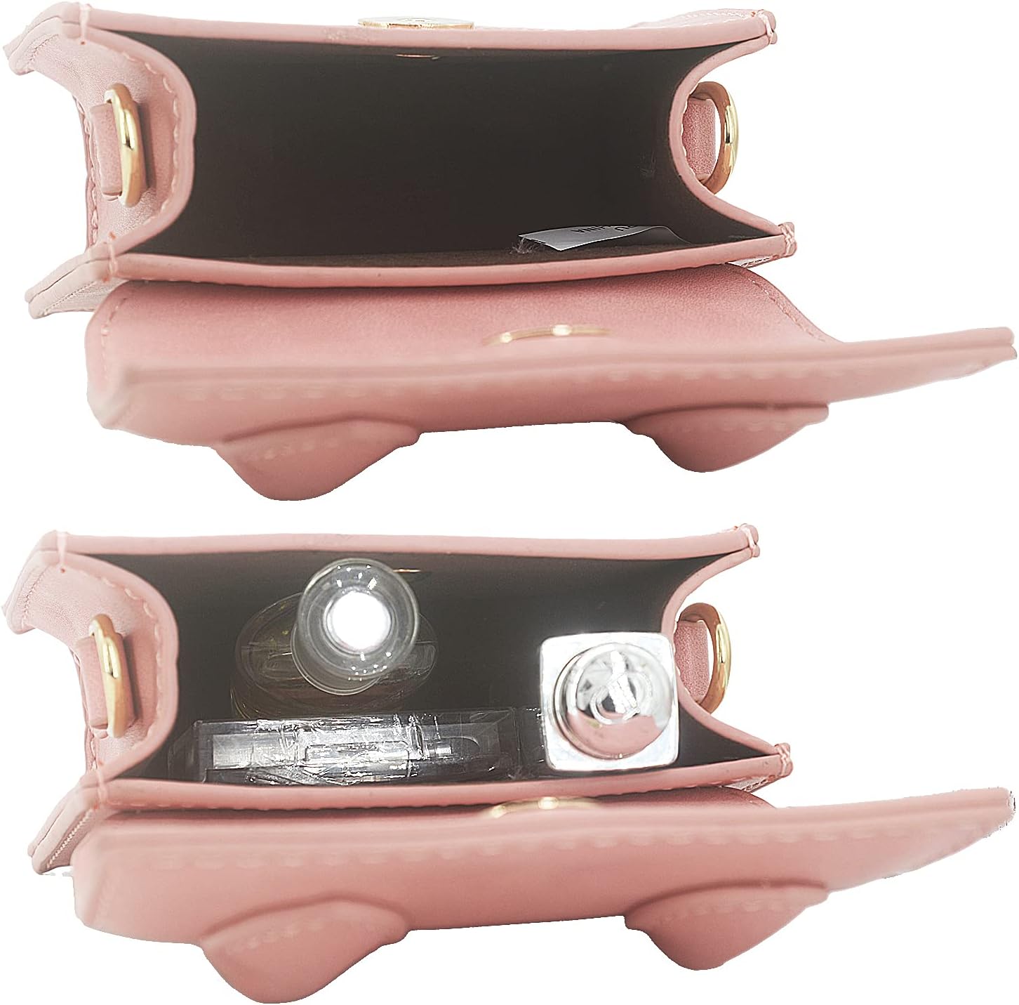 Mini Crossbody Bag for Women Girls Synthetic Leather Flap Purse Styling Top-Handle Clutch Handbag - Image 7