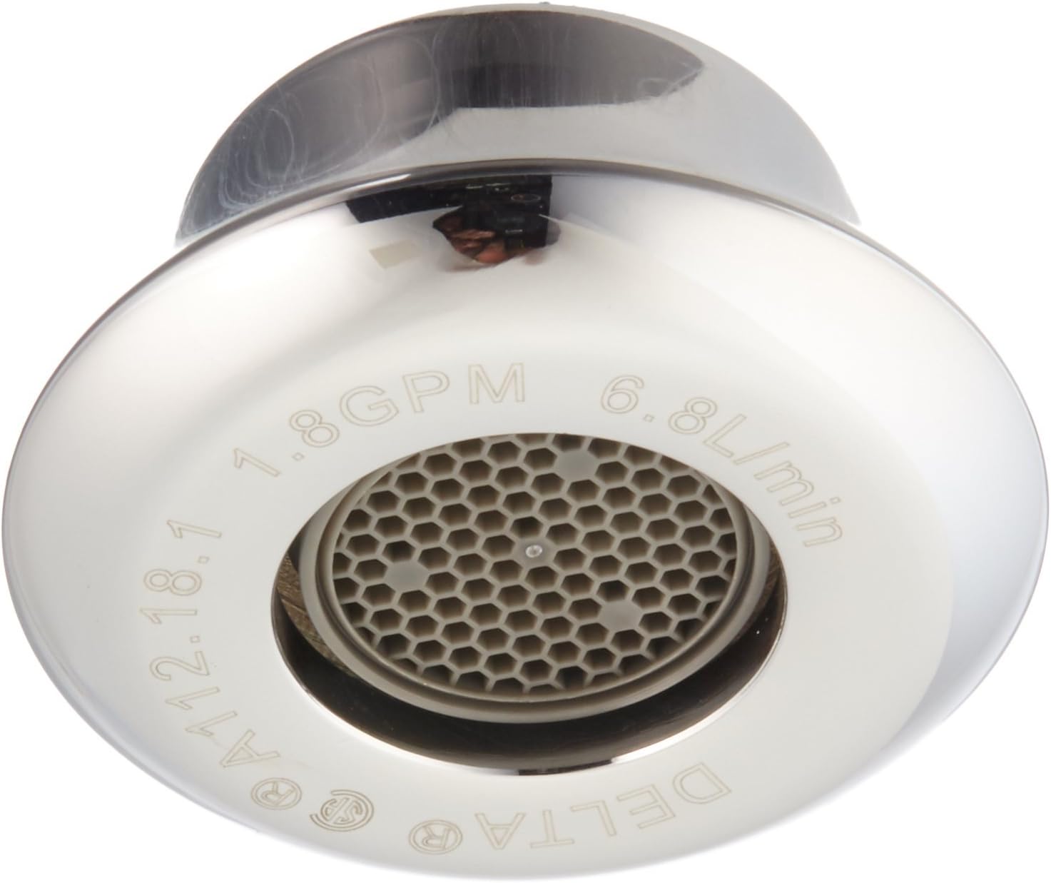 Delta Faucet RP48373 Chrome Aerator - 1.8 GPM OEM Replacement for Delta Kitchen & Bathroom Faucets