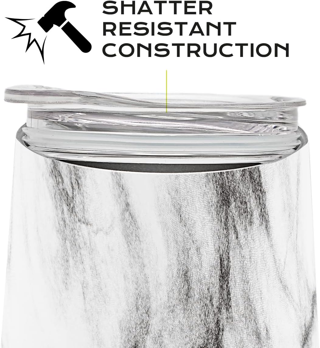 BALIBETOV 5 pcs large Yerba Mate Cup and Bombilla Kit, Includes one 8 oz Yerba Mate Gourd with Lid, Two Bombillas Mate Straw and one cleaning brush (Marble, 8.00) - Image 7