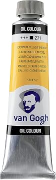 Van Gogh Oil Color Paint, 40ml Tube, Cadmium Yellow Medium 271
