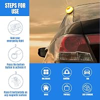 MAGIC SELECT 3db V16 Autó Motorkerékpár Figyelmeztető Villanófény Mágneses Talppal 6
