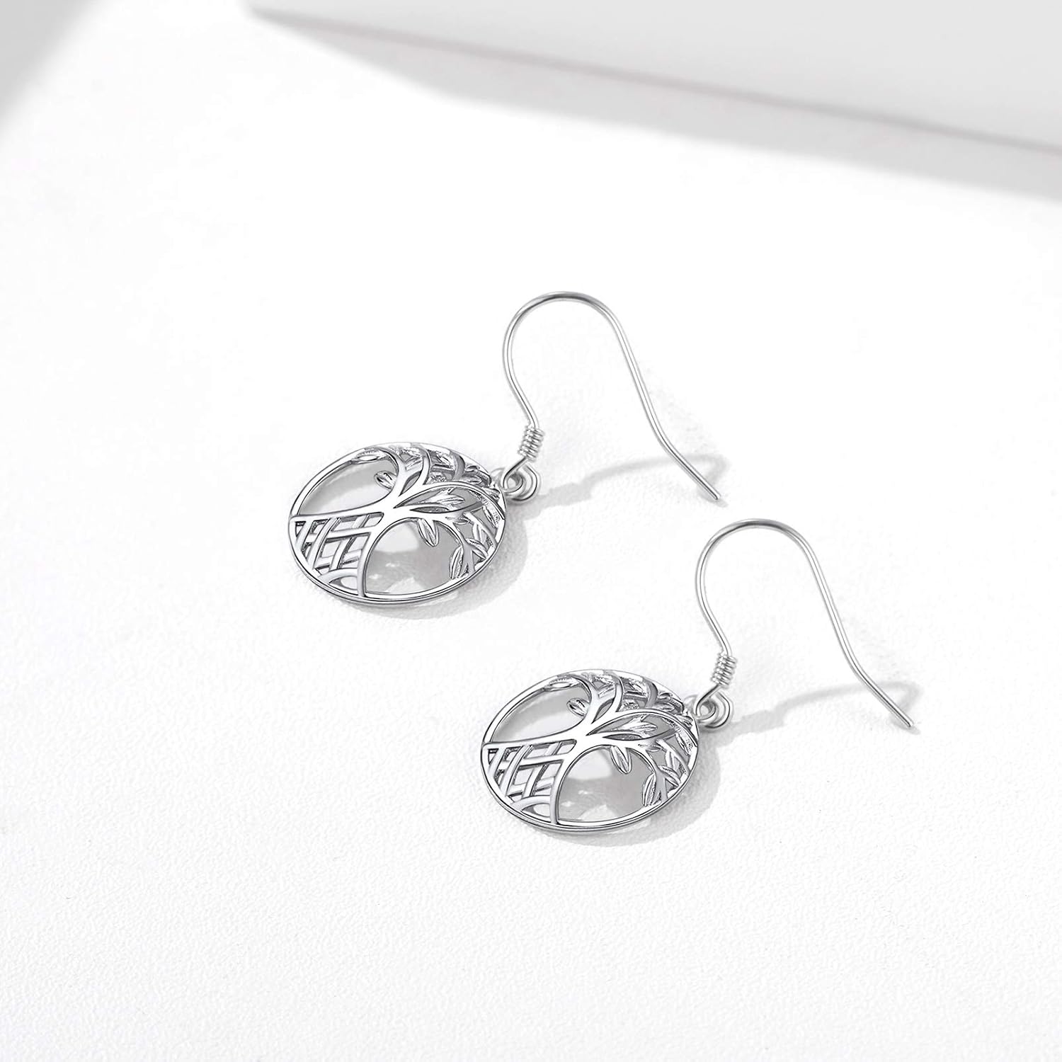 Silvora Dangling Earrings for Women Celtic Knot Tree of Life Drop Earrings for Girls Sterling Silver Jewelry
