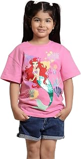 Kidsville Disney Princess Printed Relaxed Fit Tshirt for Girls Price In India
