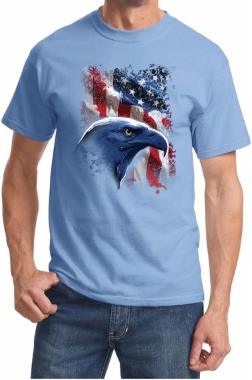 American Icon USA Flag Bald Eagle Men's t-Shirts America Pride Patriotic tees