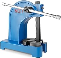 Vista 1 de Prensa de eje de 1 tonelada de alta resistencia, prensa de eje manual, altura máxima de 5.5 pulgadas, prensa de escritorio de hierro fundido